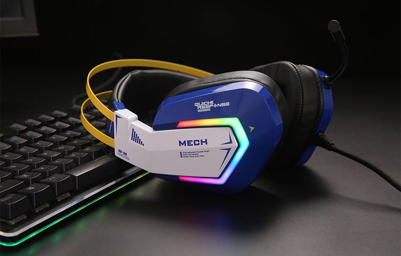 Gaming headphones Dareu EH732 USB RGB (blue), Dareu TH649U08601R