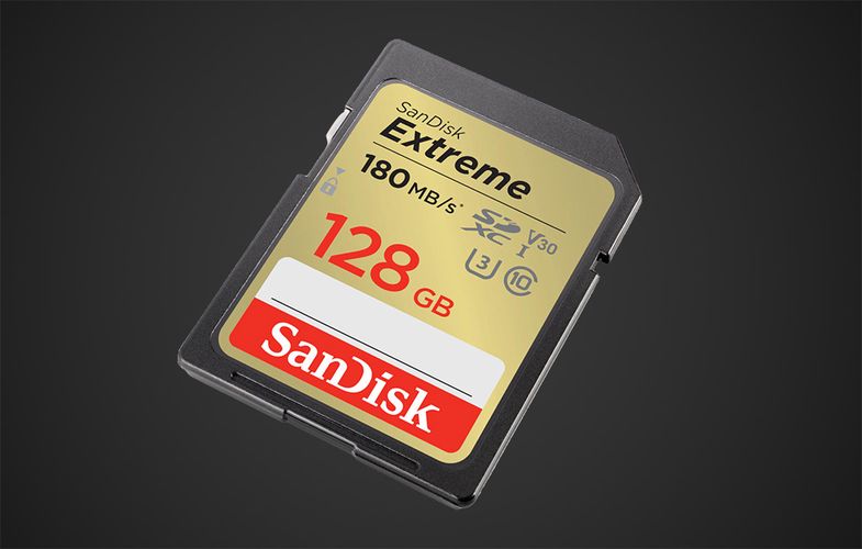 Memory card SANDISK EXTREME SDXC 128 GB 180/90 MB/s UHS-I U3 (SDSDXVA-128G-GNCIN), SanDisk SDSDXVA-128G-GNCIN