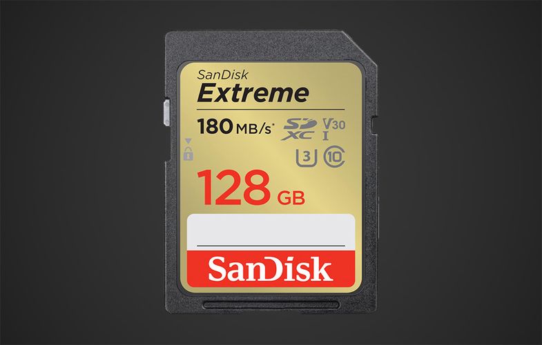 Memory card SANDISK EXTREME SDXC 128 GB 180/90 MB/s UHS-I U3 (SDSDXVA-128G-GNCIN), SanDisk SDSDXVA-128G-GNCIN