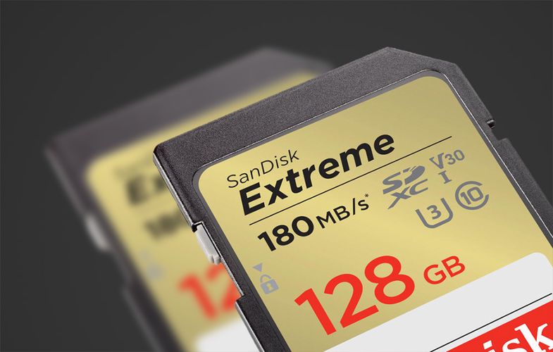 Memory card SANDISK EXTREME SDXC 128 GB 180/90 MB/s UHS-I U3 (SDSDXVA-128G-GNCIN), SanDisk SDSDXVA-128G-GNCIN