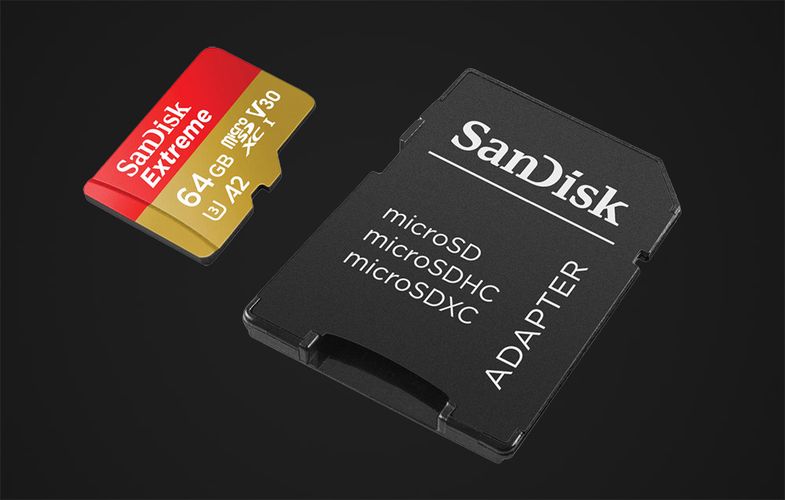 Memory card SANDISK EXTREME microSDXC 64 GB 170/80 MB/s UHS-I U3 (SDSQXAH-064G-GN6MA), SanDisk SDSQXAH-064G-GN6MA
