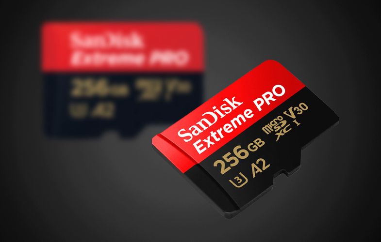 Memory card SANDISK EXTREME PRO microSDXC 256GB 200/140 MB/s UHS-I U3 (SDSQXCD-256G-GN6MA), SanDisk SDSQXCD-256G-GN6MA