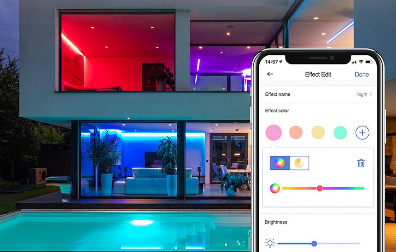 Smart WiFI LED Strip with RGBWW Meross MSL320 (5 meter) HomeKit, Meross MSL320PHK-EU-5M