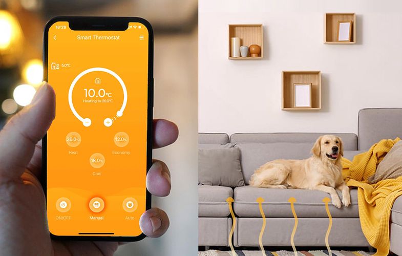 Smart WiFi Thermostat Meross MTS200BHK(EU) (HomeKit), Meross MTS200BHK(EU)