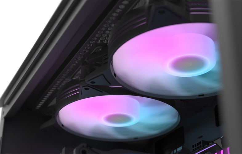 Computer Fan Set Darkflash C6,  RGB, 3in1 120x120 (black), Darkflash C6 3in1 Black
