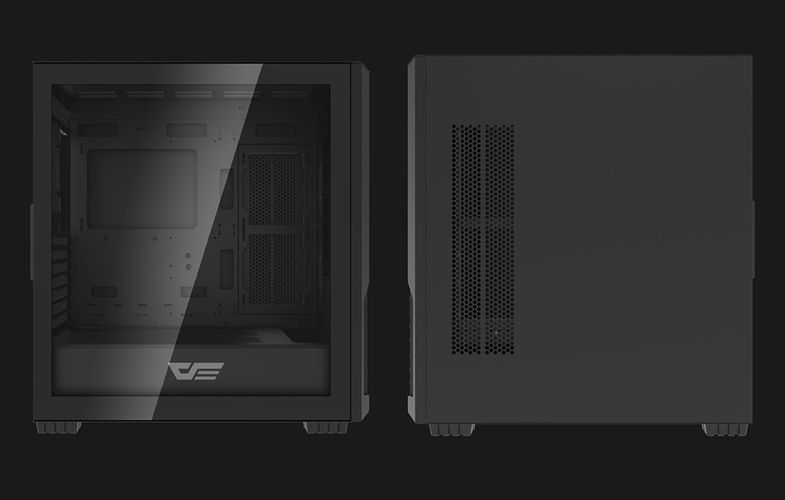 Computer case Darkflash DF2100 + 4 ARGB fans (black), darkFlash DF2100 BLACK