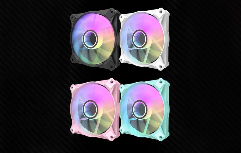 Computer fan set Darkflash INF8 ARGB, 3in1 120x120 (black), Darkflash INF8 3in1
