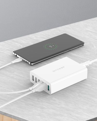Charger 6x USB  Blitzwolf BW-S15, QC 3.0, 60 W (white), BlitzWolf BW-S15 EU