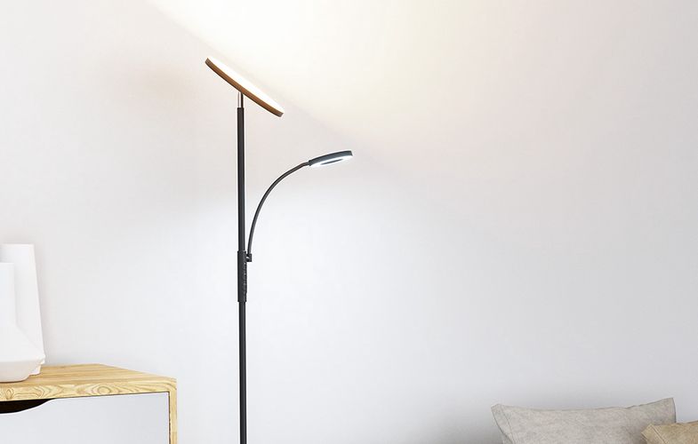Double Floor Lamp with remote BlitzWill BWL-FL-0001, 36W (black), BlitzWolf BWL-FL-0001