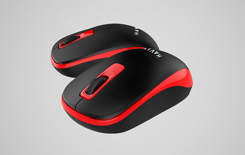Universal wireless mouse Havit MS626GT (black&red), Havit MS626GT-BR