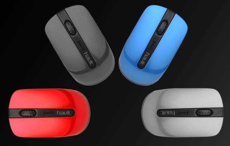 Universal wireless mouse Havit MS989GT (black&red), Havit MS989GT