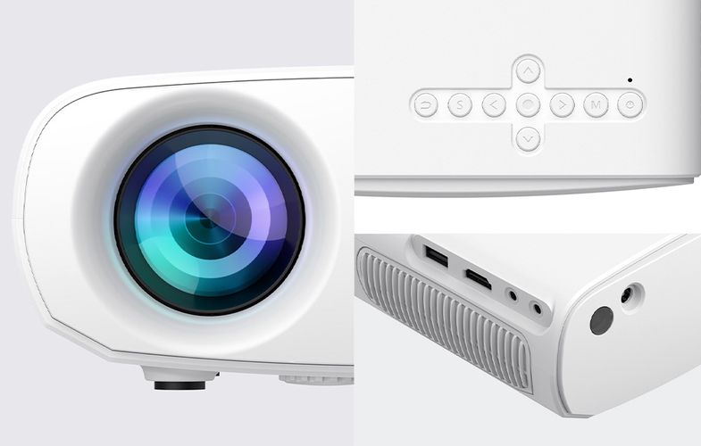 Wireless projector HAVIT PJ207 PRO (white), Havit PJ207 PRO-EU