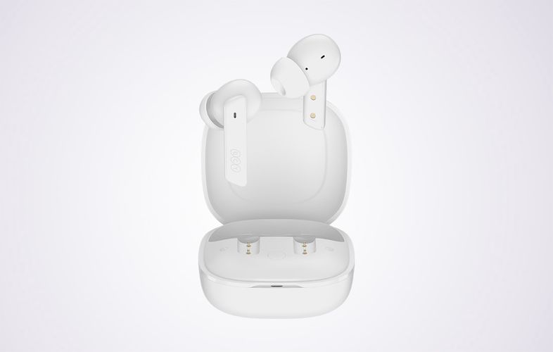 Earphones TWS QCY HT05, ANC (white), QCY HT05-White