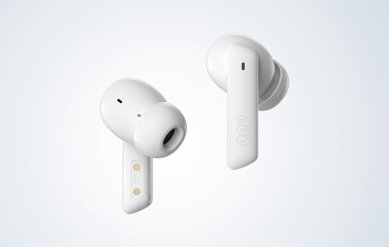 Earphones TWS QCY HT05, ANC (white), QCY HT05-White