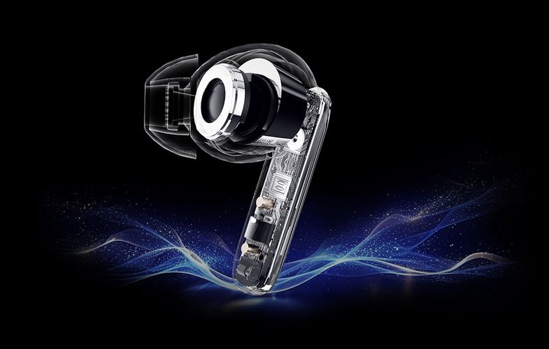 Earphones TWS QCY T13 ANC2, ANC (blue), QCY HT09 blue