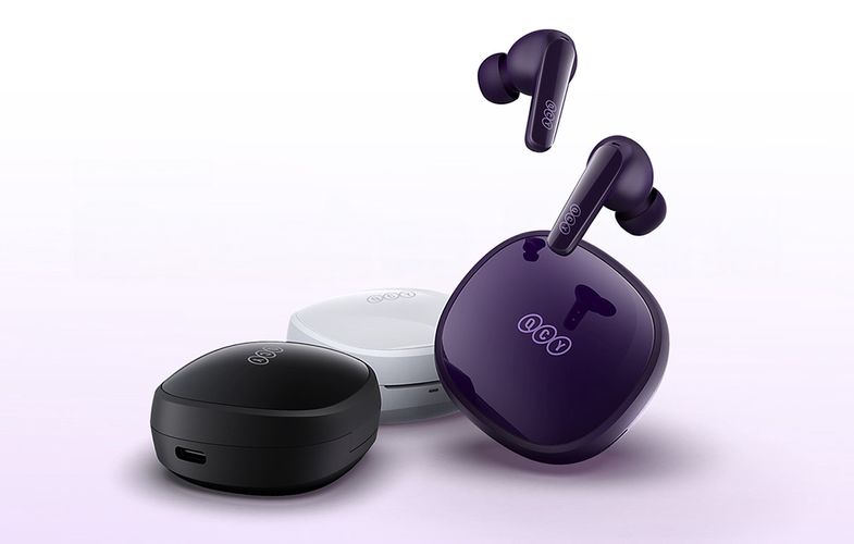 Wireless Earphones TWS QCY T13x (purple), QCY T13x purple