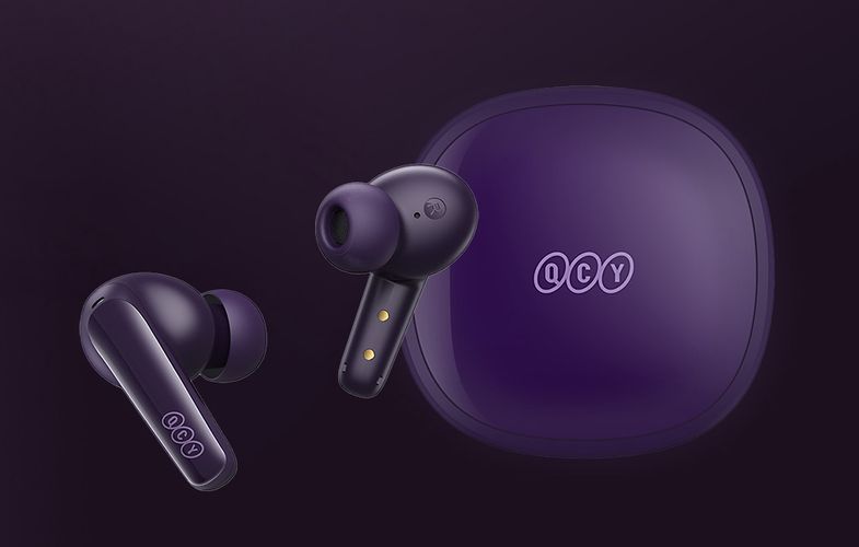 Wireless Earphones TWS QCY T13x (purple), QCY T13x purple