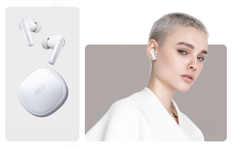 Wireless Earphones TWS QCY T13x (white), QCY T13x white