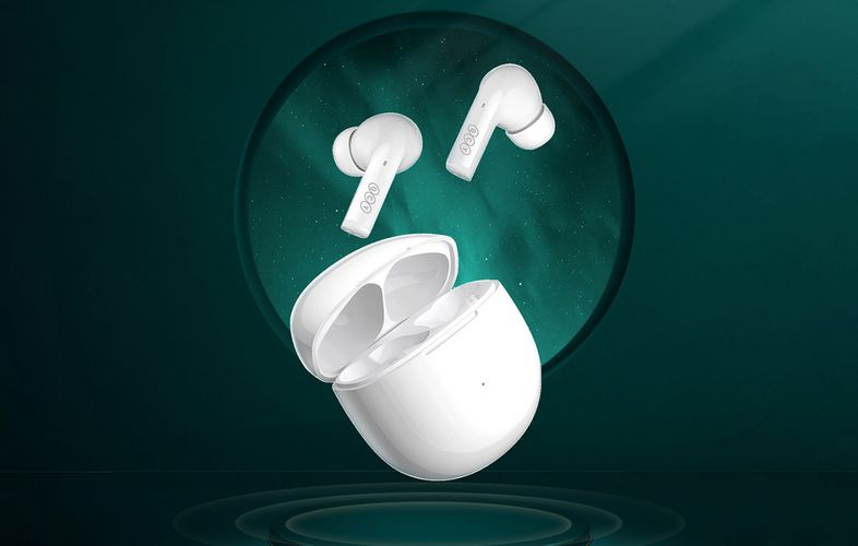 Earphones TWS QCY T18 (white), QCY T18-White