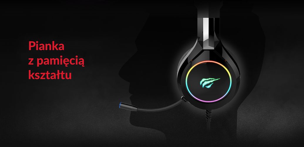 Gaming headphones Havit GAMENOTE H2232D RGB USB+3.5mm, Havit H2232d