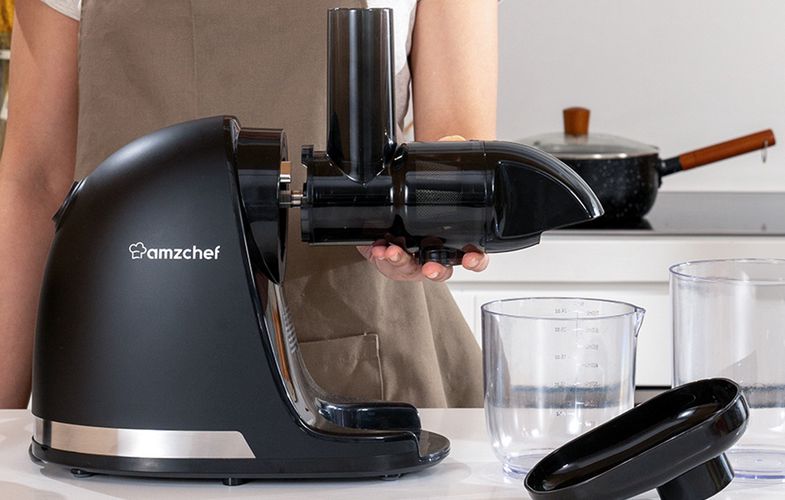 Slow Juicer AMZCHEF 1501-GA (Grey), AMZCHEF 1501-GA