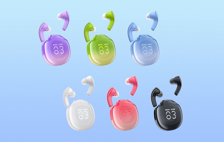 Earphones TWS Acefast T9, Bluetooth 5.3, IPX4 (glacier blue), Acefast T9 glacier blue