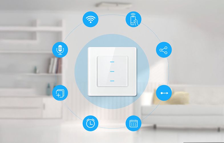 Smart Light Switch WiFi Avatto N-TS10-W2 2 Way TUYA (white), Avatto N-TS10-W2