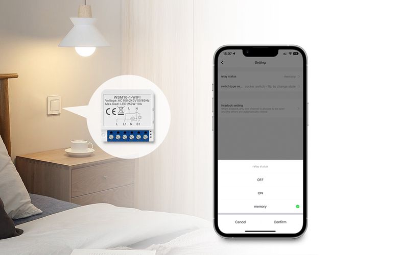 Smart Switch Module WiFi Avatto WSM16-W3 TUYA, Avatto WSM16-W3