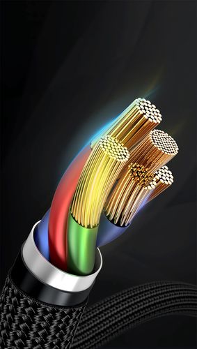 Baseus Cafule Cable Type-C to iP PD 18W 1m Red+Black, Baseus CATLKLF-91