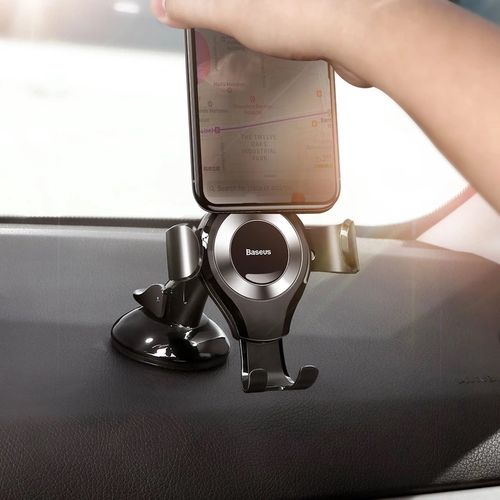 Baseus Osculum gravitational phone holder (black + silver), Baseus SUYL-XP0S