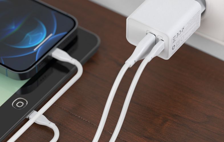 Wall Charger Blitzwolf BW-S20, USB, USB-C, 20W (white), BlitzWolf BW-S20