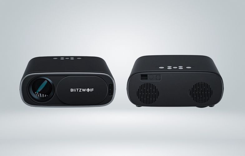 BlitzWolf BW-V4 1080p LED beamer / projector, Wi-Fi + Bluetooth (black), BlitzWolf BW-V4