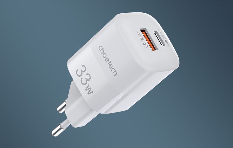 Wall Charger Choetech, 33W, PD5006 A+C dual port (white), Choetech PD5006-EU-WH