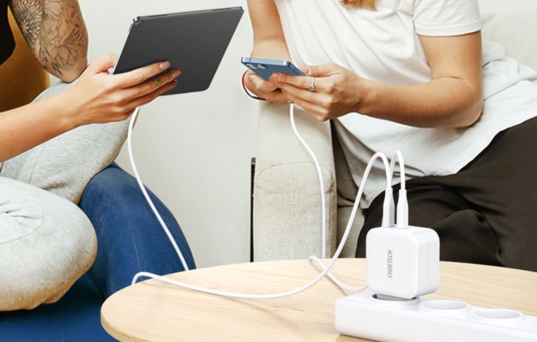 Choetech PD6009 Wall Charger 2x USB-C 20W (white), Choetech 047570