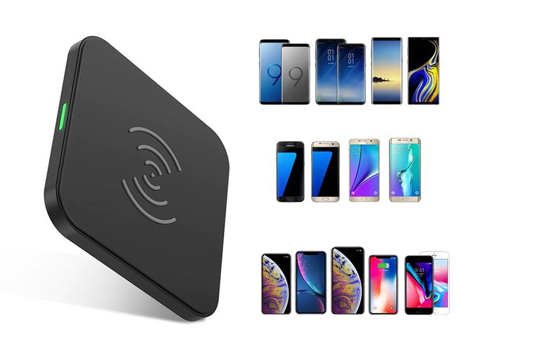 Wireless inductive charger Choetech T511-S, 10W (black), Choetech T511-S