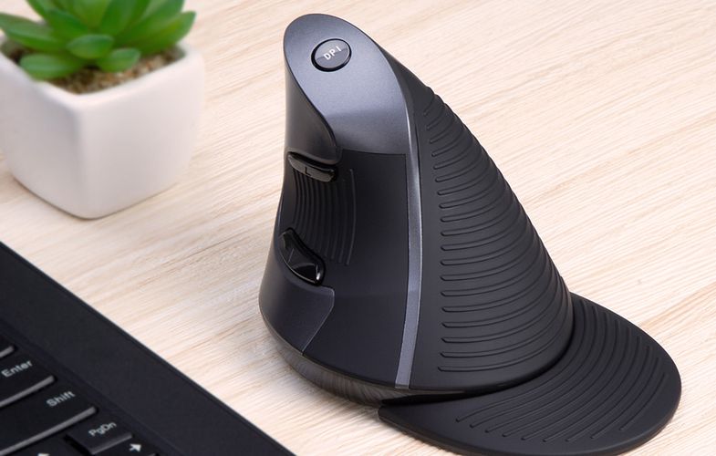 Wireless +2.4 G Vertical Mouse Delux M618G DB, Delux M618G DB