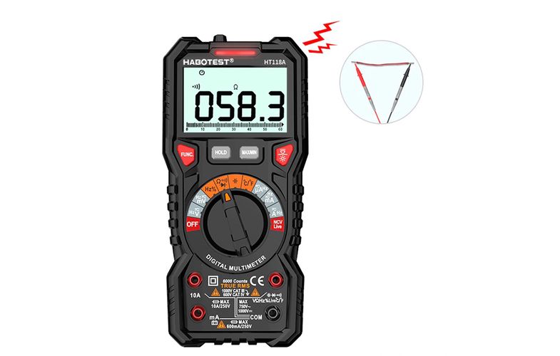 Digital Multimeter with Flashlight Habotest HT118A, True RMS, NCV, Habotest HT118A