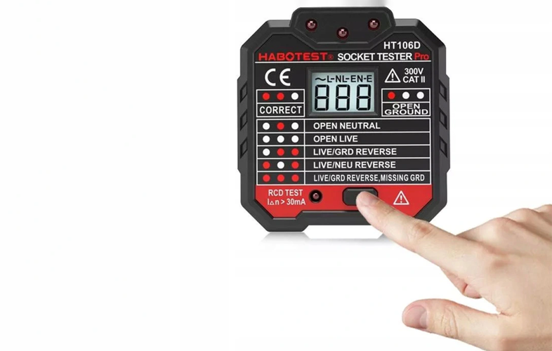 Socket tester with digital display Habotest HT106D, Habotest HT106D