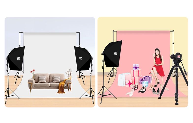 Studio set Puluz softbox 50x70cm, tripod, LED bulb 4 pcs PU5071EU, Puluz PU5071EU