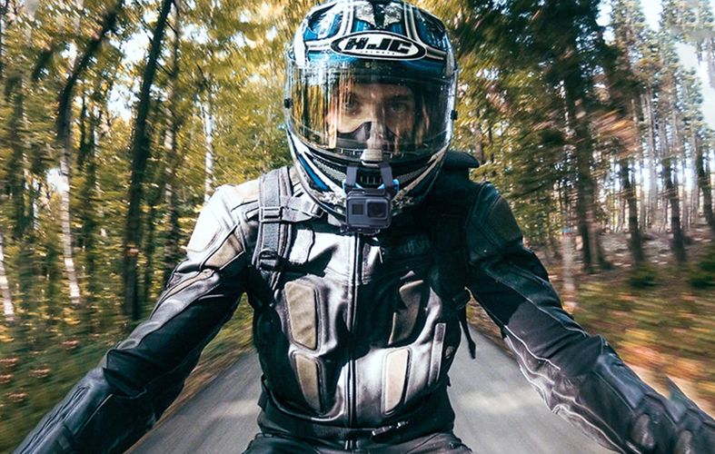 Motorcycle Helmet Chin Telesin + J-Hook Mount for sports cameras (GP-HBM-MT7), Telesin GP-HBM-MT7