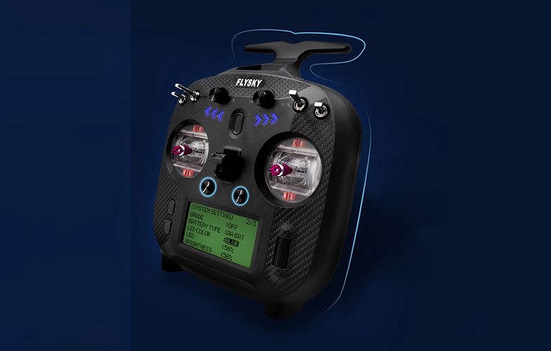 Flysky Transmitter FS-ST8 + Receiver SR8 Set, 8 channels AFHDS 3, FlySky FS-ST8 + SR8