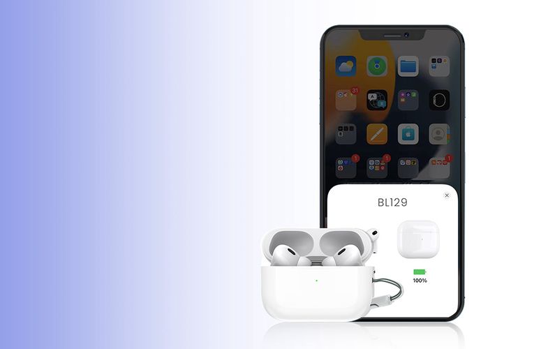 Wireless earphones TWS Foneng BL129, with induction charging (white), Foneng BL129 White