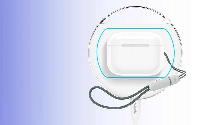 Wireless earphones TWS Foneng BL129, with induction charging (white), Foneng BL129 White