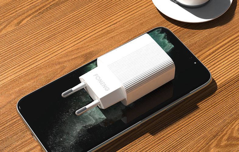 Fast charger Foneng 1x USB EU28 12W QC 3.0+ USB Type C cable, Foneng EU28 Type-C
