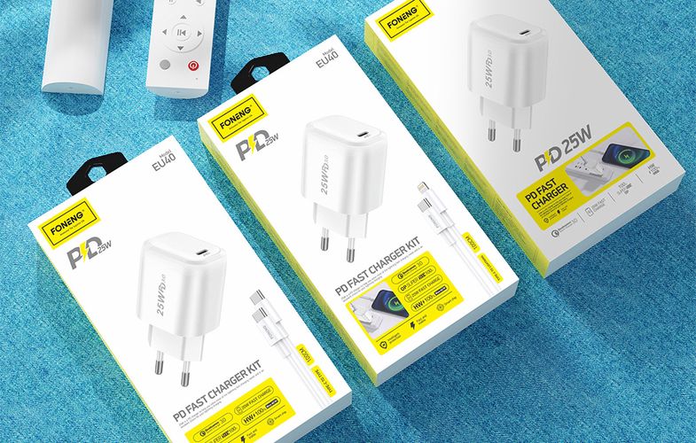 Fast charger Foneng EU40, USB-C, 25W (white), Foneng EU40 Single