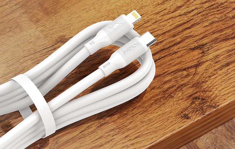 USB cable for Lightning Foneng X80, 27W, 1m (white), Foneng X80 Type-C to iPhone