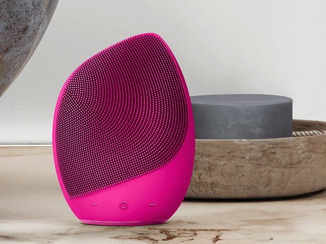 Facial Cleaning Sonic Brush 4in1 Geske With APP (magenta), Geske GK000010MG01