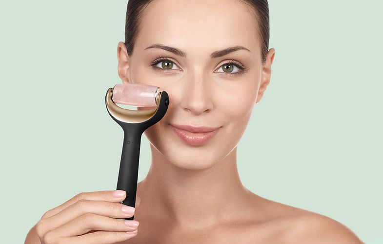 Micro Needle Face&Body Roller 9in1 Geske with APP (gray), Geske GK000042GY01
