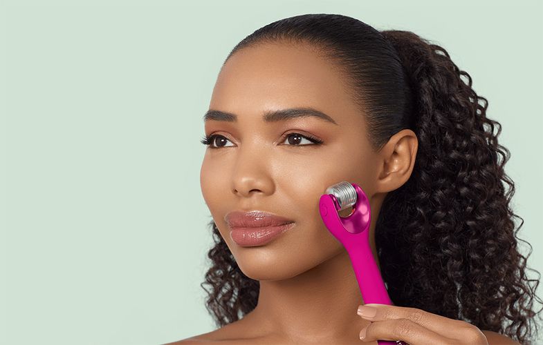 Micro Needle Face Roller 9in1 Geske with APP (magenta), Geske GK000053MG01
