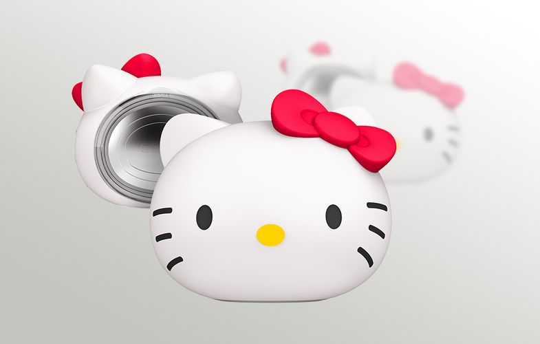 Sonic Facial Massager Warm & Cool 8 in 1 Geske with APP (Hello Kitty starlight), Geske HK000001ST01